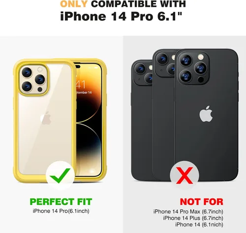 Miniatura 95 de Diaclara Funda diseñada para iPhone 16, mejorada [protección completa de la cámara], carcasa resistente de cuerpo completo con protector de pantalla