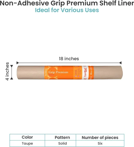 Miniatura 8 de Con-Tact Brand Grip Premium - Forro grueso para estantes, versátil de 18 pulgadas x 4 pies, duradero, no adhesivo, antideslizante, para cajones