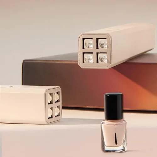 Miniatura 3 de Mini lámpara LED UV para uñas de gel, Sunset Lite. Luz de curación flash de mano recargable, lámpara de uñas inalámbrica de 4 cuentas