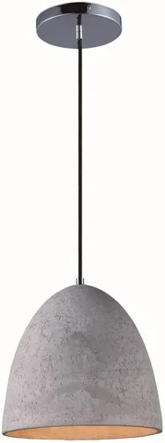 Maxim 12397GYPC Crete JA8 - Lámpara de techo colgante LED con carcasa de hormigón urbano, 1 luz de 11 vatios, 11 pulgadas de alto x 12 pulgadas de