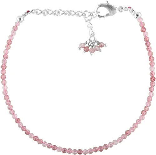 Miniatura 63 de Natural Gemstone Micro Round Beads Dainty Choker Bangle Bracelet, Handmade Jewelry for Women, Healing Chakra Crystals Silver Plated Chain 8 inch