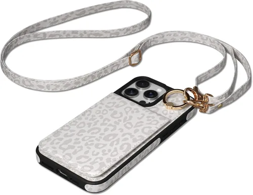 Miniatura 38 de Funda para iPhone 14 Pro Max de 6.7'', Funda Cartera Cruzada Desmontable con Ranuras para Tarjetas con Bloqueo RFID, Soporte de Anillo de 360°