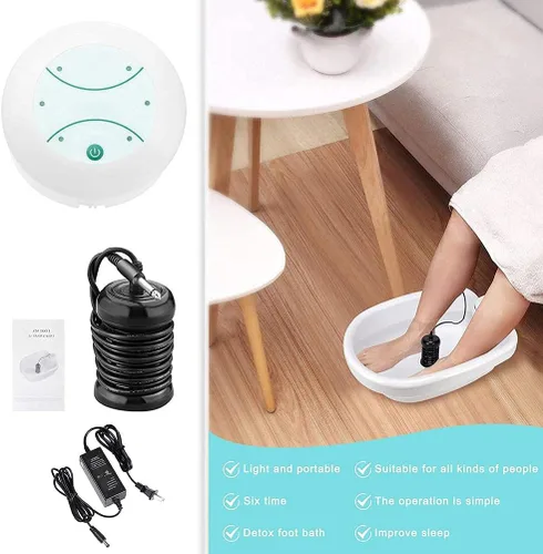 Miniatura 2 de Máquina de desintoxicación de baño de pies iónico portátil, limpieza iónica profesional de iones desintoxicación de pies Máquina de spa para uso