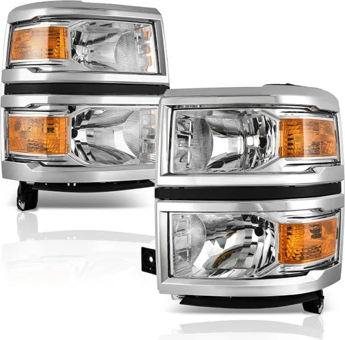 Miniatura 10 de AUTOSAVER88 - Conjunto de faros Compatible con 2006 2007 2008 2009 2010 2011 Chevy HHR 06 07 08 09 10 11 2006-2011 06-11 Par Carcasa cromada