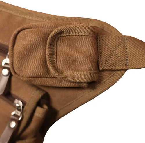 Riñonera al aire libre de lona para hombres y mujeres, bolsa táctica de viaje para motocicleta, ciclismo, senderismo, camping, muslo, bolsa de