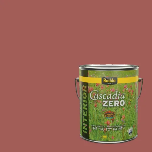 Miniatura 40 de Rodda Paint CASCADIA ZERO - Pintura plana e imprimación para interiores en uno, cuarto de galón, rosa Mullen