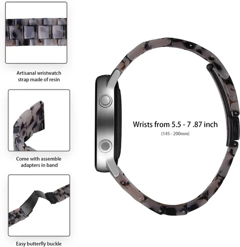 Miniatura 5 de TenCloud AGPTEK LW11 - Correas de reloj de resina diseñadas para AGPTEK LW11/P66/LW36/GRV R01, correa de repuesto compatible con AGPTEK LW11 0.866 in