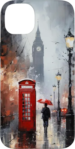 Miniatura 15 de Funda para iPhone 11 Pro Wet London Iconic Red Phone Booth Clocktower Art Cover