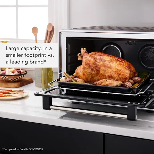 Miniatura 7 de KitchenAid Horno de convección dual de encimera con freidora de aire y sonda de temperatura - KCO224BM