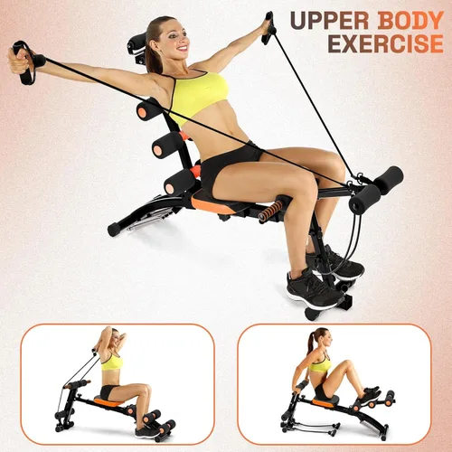 Miniatura 5 de YOXIER Máquina AB para entrenamiento de estómago, máquina multifuncional ajustable para entrenamiento corporal total, equipo de ejercicio abdominal