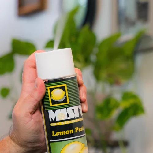 Miniatura 7 de Misty 1001842 - Aerosol desodorizante ambientador, cáscara de limón, 10 onzas (caja de 12), neutralizador de olores prémium para humo