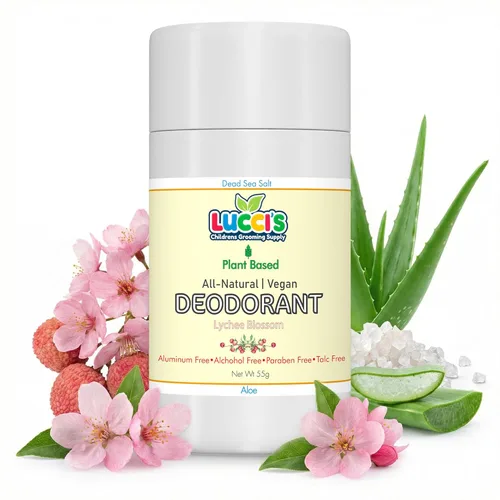 Lucci's Childrens Grooming Supply Desodorante infantil para niñas y niños – Desodorante vegano y a base de plantas para niños – Natural sin OMG sin