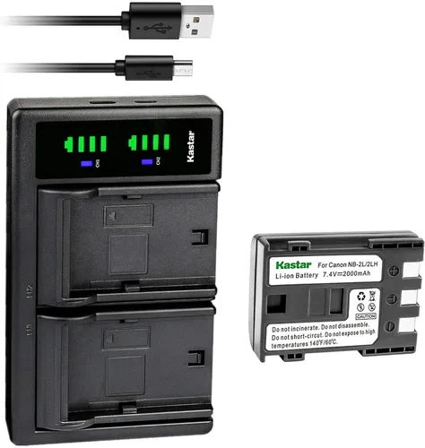 Miniatura 8 de Kastar Reemplazo del cargador de batería USB LTD2 para Canon DS126071, E160814, DS126151, Elura 40 MC, Elura 50, Elura 60, Elura 65, Elura 70, Elura
