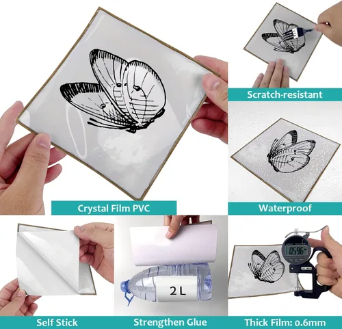Miniatura 7 de Alwayspon Vinilo adhesivo efecto piedra, pegatinas para azulejos de pared autoadhesivas, protector antisalpicaduras para cocina y baño, T026