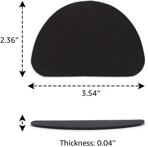 Miniatura 3 de 8 almohadillas antideslizantes de silicona de alta calidad para zapatos, tacones altos y botas de amortiguación, protectores de suela autoadhesivos