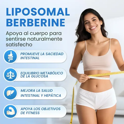 Miniatura 2 de Suplemento de berberina con canela de Ceilán - Gotas líquidas de berberina con cardo mariano, canela de Ceilán, cúrcuma, melón amargo, fitosoma