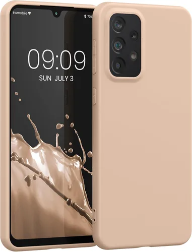 Miniatura 80 de kwmobile Funda compatible con Samsung Galaxy A23 4G / 5G - Funda de silicona TPU metálica suave y delgada - Rojo oscuro metálico