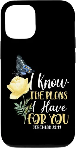 Miniatura 28 de Christian Bible Verse Butterfly Rose Flower Jeremiah 29:11 Case for iPhone 17