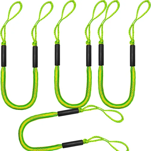 Miniatura 7 de Líneas elásticas para muelle – Accesorios para barcos – Cuerda de amarre de 4 pies para PWC, moto acuática, pontón, kayak, canoa, lancha motora