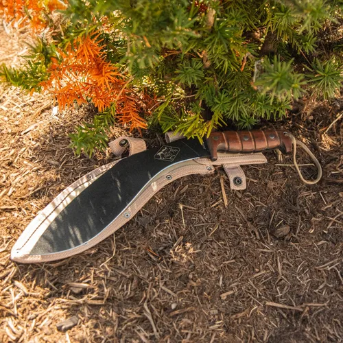Miniatura 7 de ESEE Cuchillos EXPAT Jaraca Kukri Machete - Funda Cordura - Mango de Madera de Nogal