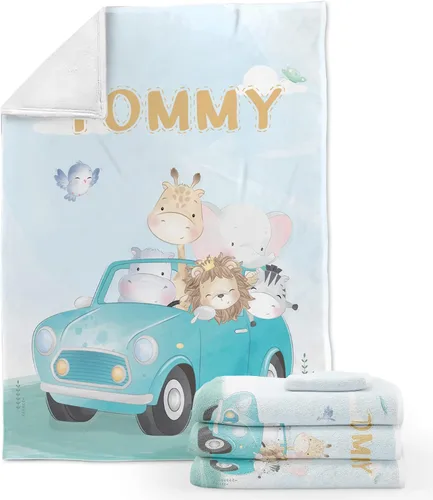 Miniatura 18 de ZouZou Mantas de bebé personalizadas con nombre, mantas de bebé personalizadas para niños, manta de bebé de avión, el mejor regalo para bebé, recién