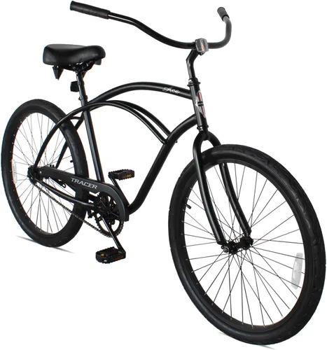 Tracer ACE - Bicicleta crucero de playa de una sola velocidad de 26 pulgadas con freno de posavasos para hombres y mujeres, varios colores