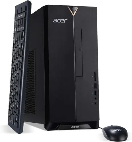 Acer Aspire TC-895-UA91 - Procesador de 4 núcleos Intel Core i3-10100 de 10ª generación, DDR4 de 8 GB a 2666 MHz, SSD NVMe M.2 de 512 GB, DVD 8X,