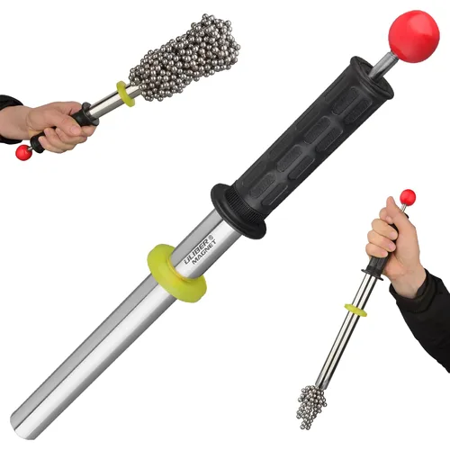 Miniatura 11 de ULIBERMAGNET Herramienta de recogida magnética fuerte, imán de elevación fuerte con liberación rápida, colector de material portátil con mango