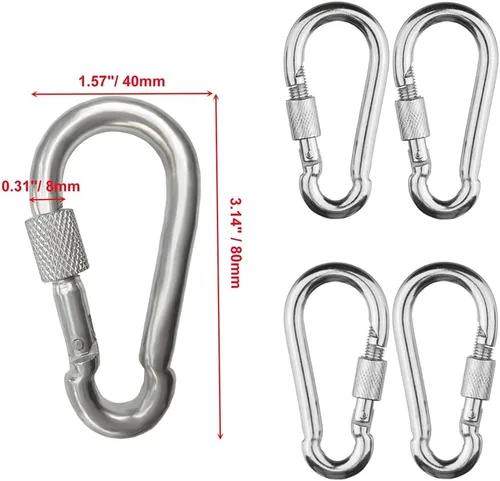 Miniatura 2 de Cadenas de columpio (2) totalmente recubiertas para columpios con 4 eslabones rápidos gratuitos, cadenas de eslabones de hierro antioxidantes, patio
