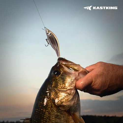 Miniatura 10 de KastKing Superpower - Línea de pesca trenzada Texas Edition, 4 piezas de señuelos trenzados y lubina, con cebos duros y suaves, agua superior