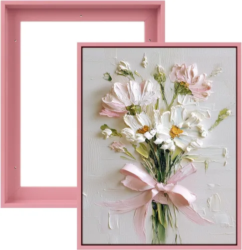 Miniatura 28 de FOLKOR Floating Frame for 8x10 Inch Canvas Painting with 0.6-0.8" Deep, 2 Pack Canvas Floater Frame Living Room Decor, Wall Art frame for Prints Oil
