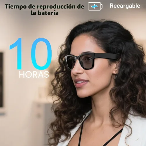 Miniatura 7 de Lentes inteligentes AI para hombres y mujeres, traductor en tiempo real 164 idiomas, reproducción de música y llamadas manos libres para uso diario