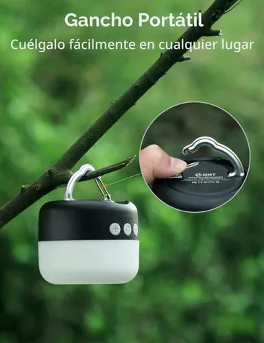 Miniatura 5 de Linterna LED para Campamento Recargable 1000LM, Hasta 300H de Tiempo de Funcionamiento Luz de Tienda de Campamento, Luz Colgante de Emergencia