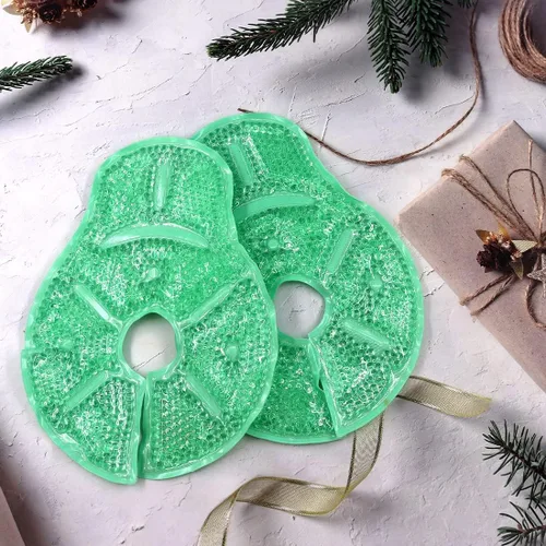 Miniatura 6 de Paquete de terapia de mama reutilizable, paquetes de hielo para mamas, esenciales para la lactancia materna, para alivio de la lactancia, dolor