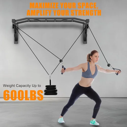 Miniatura 3 de Upgrade Pull Up Bar Wall Mounted,Heavy Duty Multi Grip Chin Up Bar for Strength Training, 600 lbs Capacity, Durable Steel Construction, Perfect for