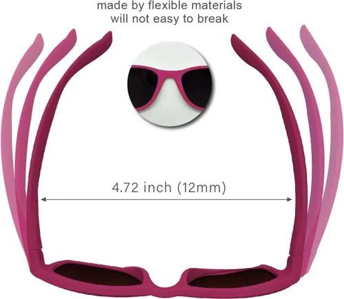 Miniatura 42 de XII WY - Lentes de sol polarizados con protección UV y goma flexible para niños y niñas
