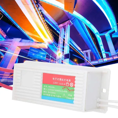 Miniatura 3 de Cosiki Transformador de señal de neón Transformador electrónico de luz de neón para señal de alimentación rectificador Luz de neón electrónica