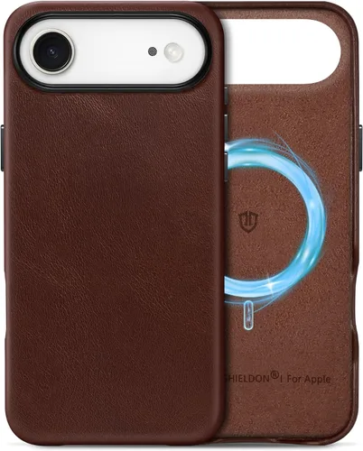 Miniatura 31 de SHIELDON Funda de cuero genuino para iPhone 17 Pro Max de 6.9 pulgadas 2025, [botón de la cámara actualizado], compatible con Magsafe, carga Azul