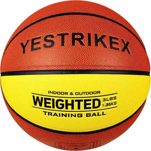 Baloncesto pesado auxiliar de baloncesto de 2.9 lbs, 3 libras, tamaño 7 para entrenamiento en interiores y exteriores, pelota pesada de