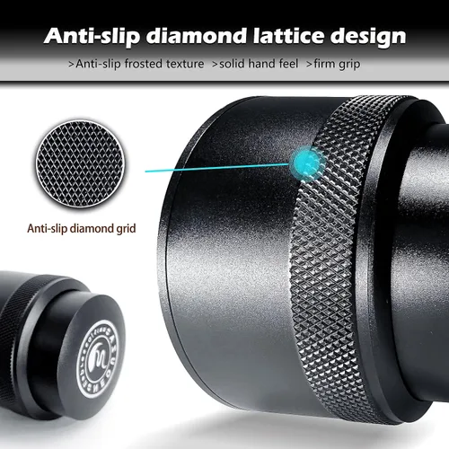 Miniatura 8 de NEOUZA Herramienta niveladora de barista de palmera de café de 1.929 in, base plana de acero inoxidable con resorte para máquina de café Portafiltro