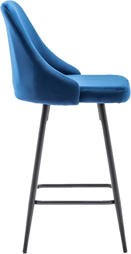 Miniatura 8 de BTEXPERT Juego de 2 sillas de bar de comedor tapizadas de alta calidad de 25 pulgadas de altura, taburetes de bar con respaldo alto, taburetes