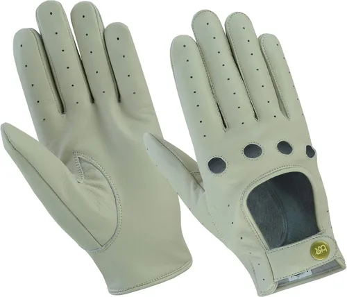 Miniatura 11 de Guantes de cuero para hombre, guantes de conducción de cuero para chofer, guantes de piel de cordero 100% auténtica, guantes de dedo completo