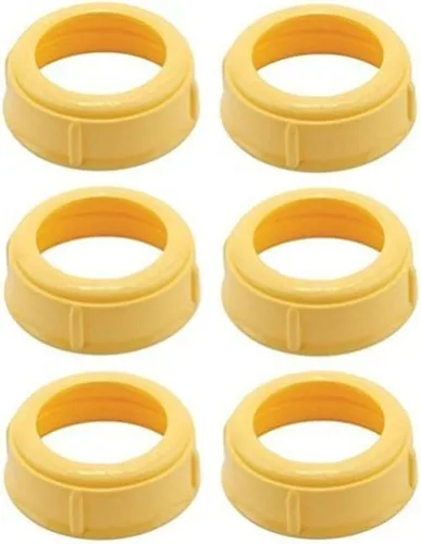 Paquete de 6 collares Medela para biberones Medela para biberones de bebé Medela de 5 onzas y 8 onzas, pezones de flujo lento o medio, compatibles