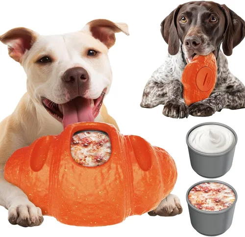 Juguete masticable para perros congelados duraderos para masticadores agresivos, juguete dispensador interactivo para entrenamiento de jaula y