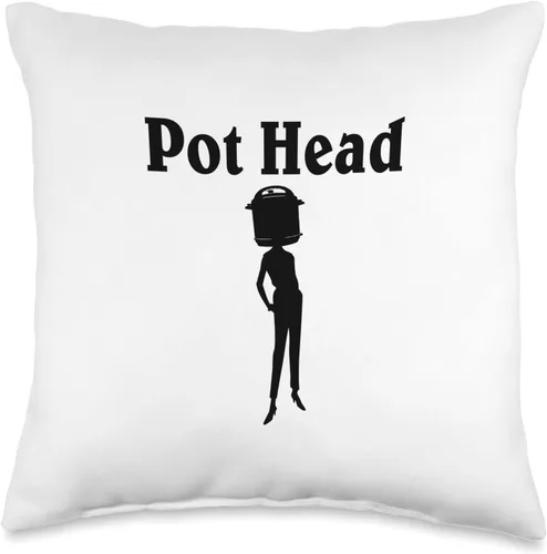 Miniatura 4 de Instant Pot Head Funny Almohada de tiro 18x18, multicolor