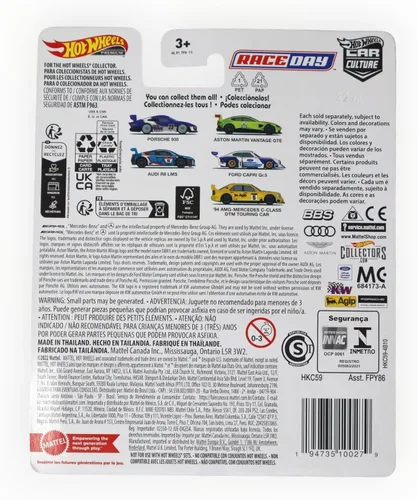 Miniatura 2 de Hot Wheels Porsche 935, Race Day Premium Car Culture 1/5 [Azul/Blanco]