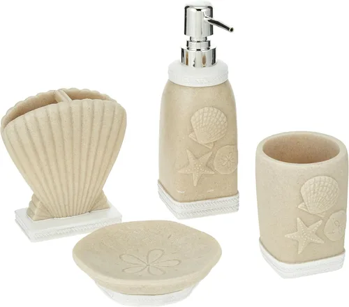 Miniatura 52 de Sweet Home Collection - Colección de accesorios de baño, diseños únicos decorativos y hermosos para decoración de baño, dispensador de loción/jabón