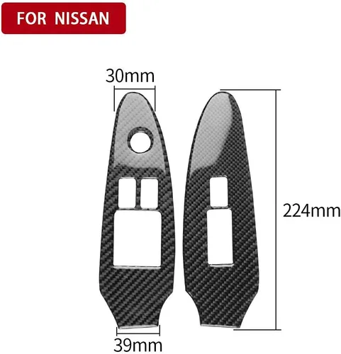 Miniatura 4 de 8 piezas de fibra de carbono interior cubierta decorativa completa para Nissan 370Z 2009-2020