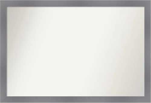 Miniatura 467 de Amanti Art Espejo personalizado, espejo de baño gris plomo a rayas, espejo de pared o espejo de tocador de baño sobre el fregadero