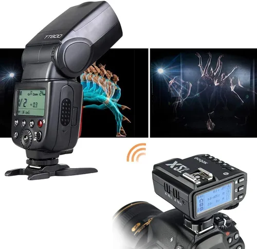 Miniatura 7 de Godox TT600 HSS 1/8000s Flash Speedlite con transmisor de disparo remoto Godox X2T-C, sistema inalámbrico X 2.4G integrado compatible con Canon
